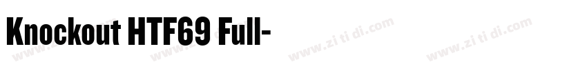 Knockout HTF69 Full字体转换